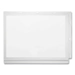 Water Resistant Sign Holder Pockets with Cable Ties, 8.5 x 11, Clear Frame, 5/Pack