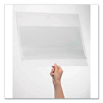 Self-Adhesive Water-Resistant Sign Holder, 11 x 17, Clear Frame, 5/Pack