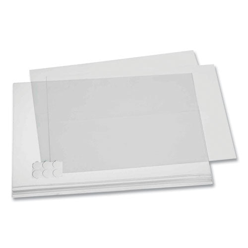 Self-Adhesive Water-Resistant Sign Holder, 11 x 17, Clear Frame, 5/Pack