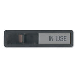 Vacant/In Use Sign, In-Use; Vacant, 2.5 x 10.5, Black/Silver