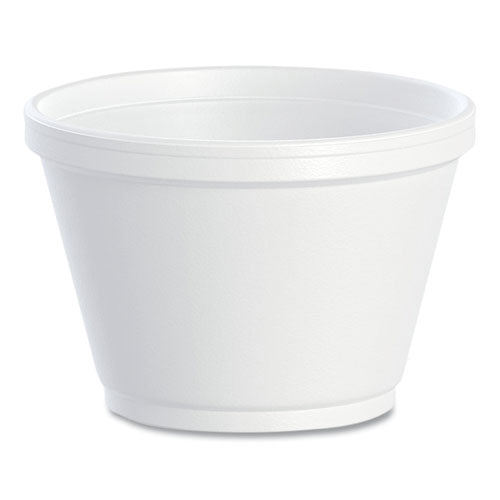 Foam Containers, 6 oz, White, 50/Bag, 20 Bags/Carton