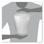 Double Wrapped Paper Bucket, Unwaxed, 165 oz, White, 100/Carton