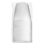 Double Wrapped Paper Bucket, Unwaxed, 165 oz, White, 100/Carton