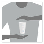 Graduated Foam Medical Cups, 16 oz, White, 25/Pack, 40 Packs/Carton