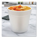 Foam Containers, 32 oz, White, 25/Bag, 20 Bags/Carton