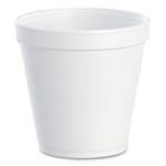 Foam Containers, Squat, 16 oz, White, 25/Bag, 20 Bags/Carton