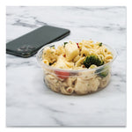 Bare Eco-Forward RPET Deli Containers, ProPlanet Seal, 8 oz, 4.6" Diameter x 1.8"h, Clear, Plastic, 500/Carton