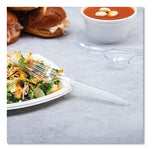 Guildware Extra Heavyweight Plastic Cutlery, Forks, Clear, 1,000/Carton