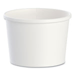 Flexstyle Double Poly Paper Containers, 12 oz, 3.6" Diameter, White, Paper, 25/Bag, 20 Bags/Carton