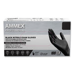 Nitrile Exam Gloves, Powder-Free, 3 mil, X-Large, Black, 100/Box, 10 Boxes/Carton