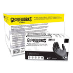 Nitrile Exam Gloves, Powder-Free, 6 mil, Small, Black, 100 Gloves/Box, 10/Carton