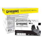 Nitrile Exam Gloves, Powder-Free, 6 mil, XX-Large, Black, 100 Gloves/Box, 10 Boxes/Carton