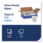 Chem-Ready Dry Wipes, 10 x 12, 90/Box, 6 Boxes/Carton