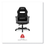 Racing Style Ergonomic Gaming Chair, Supports 275 lb, 15.91" to 19.8" Seat Height, Black/Gray Trim Seat/Back, Black/Gray Base