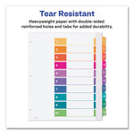 Customizable TOC Ready Index Multicolor Tab Dividers, Extra Wide Tabs, 10-Tab, 1 to 10, 11 x 9.25, White, 1 Set