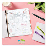 Write and Erase Durable Plastic Dividers with Straight Pocket, 5-Tab, 11.13 x 9.25, White, 1 Set