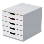 Desktop Document Sorter, 5 Sections, For File Size A4 to C4, 11 x 14 x 11.5, Assorted Colors
