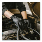 Industrial Nitrile Gloves, Powder-Free, 6 mil, Small, Black 100 Gloves/Box, 10 Boxes/Carton