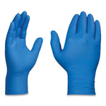 Industrial Nitrile Gloves, Powder-Free, 3 mil, Small, Blue, 100/Box, 10 Boxes/Carton