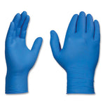 Industrial Nitrile Gloves, Powder-Free, 3 mil, Medium, Blue, 100/Box, 10 Boxes/Carton