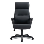 Alera Oxnam Series High-Back Task Chair, Supports Up to 275 lbs, 17.56" to 21.38" Seat Height, Black Seat/Back, Black Base