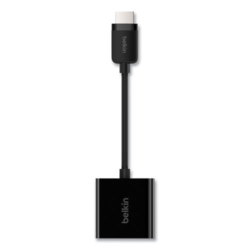 HDMI to VGA Adapter with Micro-USB Power, 9.8", Black