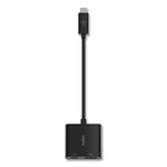 USB-C to HDMI + Charge Adapter, HDMI/USB-C(F)/USB-C(M), 2.53", Black