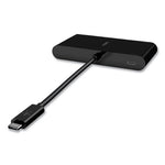 USB-C Multimedia + Charge Adapter, 4K HDMI/USB-A/USB-C/VGA, 4.9 ft, Black