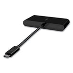 USB-C Multimedia Adapter, HDMI/Ethernet/USB-A/USB-C/VGA, 4.33", Black