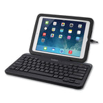 Wired Tablet Keyboard with Stand for iPad with Lightning Connector, Black