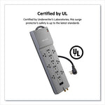 Professional Series SurgeMaster Surge Protector, 12 AC Outlets, 10 ft Cord, 3,996 J, Dark Gray
