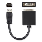 DisplayPort to DVI Adapter, 5", Black