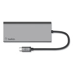 USB-C Multimedia Hub, 6 Ports, Space Gray