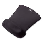 WaveRest Gel Mouse Pad with Wrist Rest, 9.3 x 11.9, Black