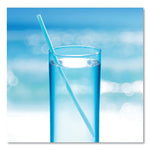 Marine Biodegradable Straws, 7.75", Ocean Blue, 6,000/Carton