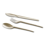 EcoSense Renewable Plant Starch Cutlery, Fork, 7", 50/Pack