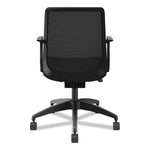 Cliq Office Chair, Supports Up to 300 lb, 17" to 22" Seat Height, Navy Seat, Black Back, Black Base