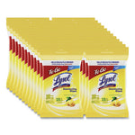 Disinfecting Wipes Flatpacks, 1-Ply, 6.69 x 7.87, Lemon and Lime Blossom, White, 15 Wipes/Flat Pack, 24 Flat Packs/Carton