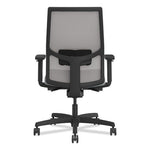 Ignition 2.0 4-Way Stretch Mid-Back Mesh Task Chair, White Adjustable Lumbar Support, Cloud Seat, Fog Back, White Base