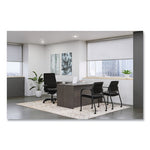 Ignition 2.0 Upholstered Mid-Back Task Chair, 17" to 21.5" Seat Height, Black Fabric Seat/Back