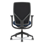 Flexion Mesh Back Chair, Supports Up to 300 lb, 14.81" to 19.7" Seat Height, Navy Seat, Black Back, Black Base