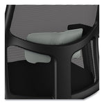 Ignition 2.0 4-Way Stretch Mid-Back Mesh Task Chair, Gray Adjustable Lumbar Support, Black