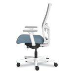 Ignition 2.0 4-Way Stretch Mid-Back Mesh Task Chair, White Lumbar Support, Carolina Seat, Fog Back, White Base