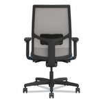 Ignition 2.0 4-Way Stretch Mid-Back Task Chair, Black Adjustable Lumbar Support, Carolina Seat, Fog Back, Black Base