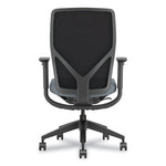 Flexion Mesh Back Task Chair, Supports Up to 300 lb, 14.81" to 19.7" Seat Height, Black/Basalt