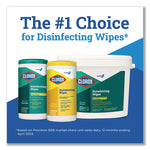 Disinfecting Wipes, 1-Ply, 7 x 8, Lemon Fresh, White, 75/Canister, 6/Carton