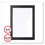 Self Adhesive Sign Holders, 11 x 17 Insert, Clear with Black Border, 2/Pack