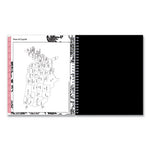 Analeis Monthly Planner, Analeis Floral Artwork, 10 x 8, White/Black/Coral Cover, 12-Month (Jan to Dec): 2024