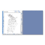 Lindley Monthly Planner, Lindley Floral Artwork, 10 x 8, White/Blue/Green Cover, 12-Month (Jan to Dec): 2024