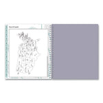 Rue Du Flore Monthly Planner, Rue Du Flore Artwork, 10 x 8, Jade/Lavender Cover, 12-Month (Jan to Dec): 2024